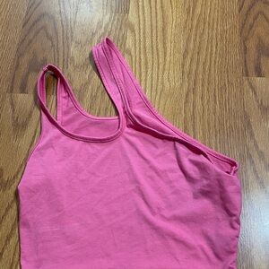 SHEIN Pink One-Shoulder Top